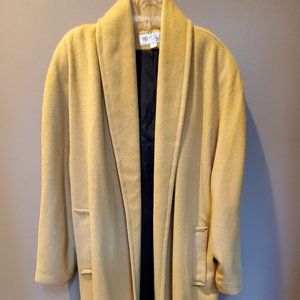 Vintage Pale Yellow Swing Coat